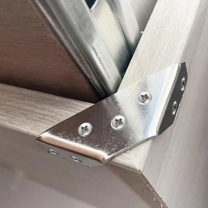 Corner Brackets, Stainless Steel Furniture Angle, Shelf Connector, Cabinet Support Fixing Frame Corner Brace