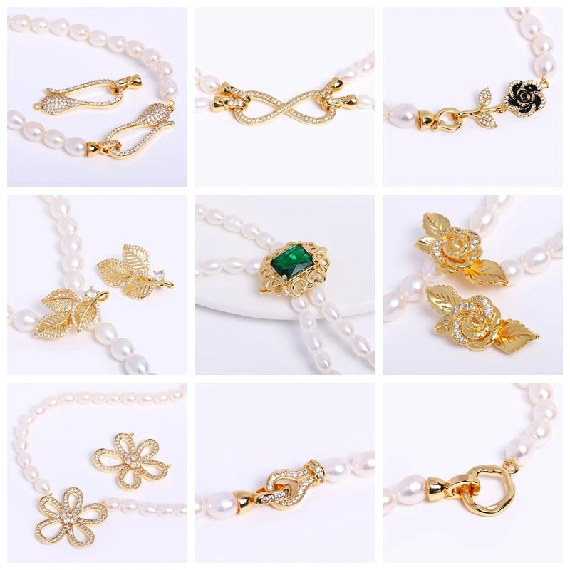 1/3/5Pcs/lot, 18K Gold Plated Round Extension Chain For Jewelry Making, Brass Extended Tail Chain, DIY Necklace Accessories
