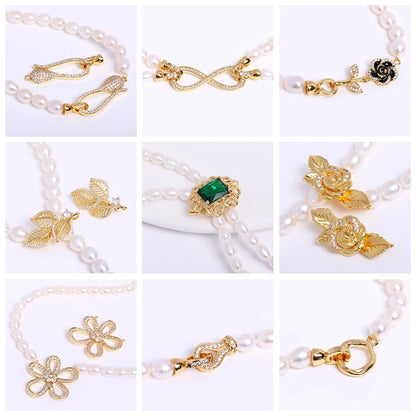 1/3/5Pcs/lot, 18K Gold Plated Round Extension Chain For Jewelry Making, Brass Extended Tail Chain, DIY Necklace Accessories
