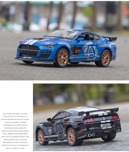 1:32 Ford Mustang Viper GT500 Supercar Alloy Diecast Model Decorative Trendy Ornaments Computer Desktop Ornaments Gift For Boys