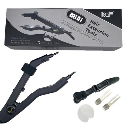 JR609A Quality Black Heat Hair Connector Temperature Controllable Heat Iron Hair Extension Tools Kit