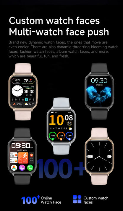 2026 New Bip 6 Pro Smart Watch Men Women Outdoor Sports Fitness Heart Rate GPS Track Bluetooth Call IP68 Waterproof Smartwatches
