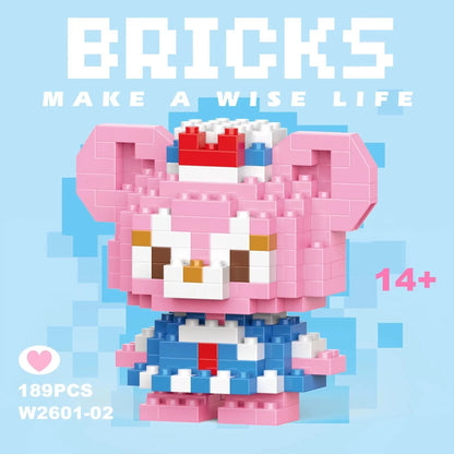 building block toys are luxurious models, suitable educational DIY games, cartoon anime games, building block lovers' desktop