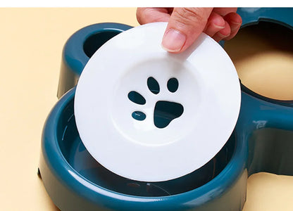 3 in 1 Cat Feeder, Automatic Water Dispenser, Double Bowl, Pet Bowl for Small Dogs Cats, Pet Food Container, Cat Accessories