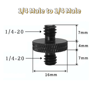 2/4pcs Universal Camera Conversion Screw 1/4 Male to 3/8 M4 M5 M6 M8 M10 Male Screw Tripod Monopod Mount Adapter Photography