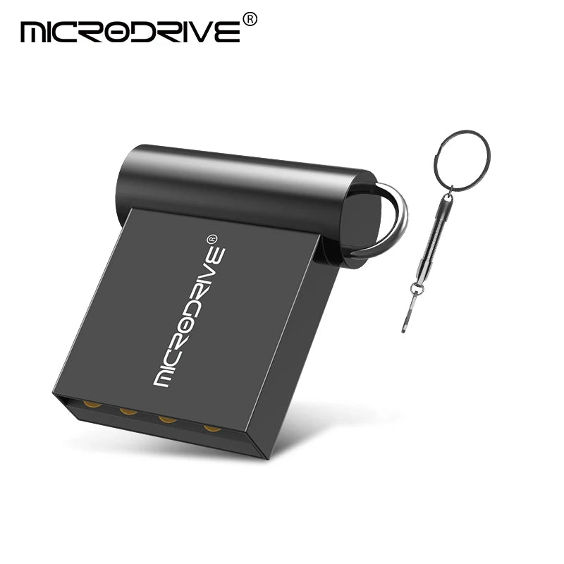 Mini USB Flash Drive 128GB 64GB 32GB 16GB 8GB 4GB Metal 2.0 Pendrive Memory Stick Pen Drive 2.0 High Speed 128GB 64GB U Disk