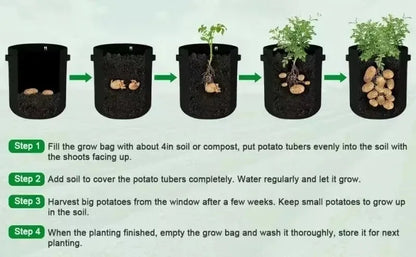 3Styles Felt, plant grow bags, nonwoven fabric garden potato pot, greenhouse vegetable growing bags, moisturizing vertical tools