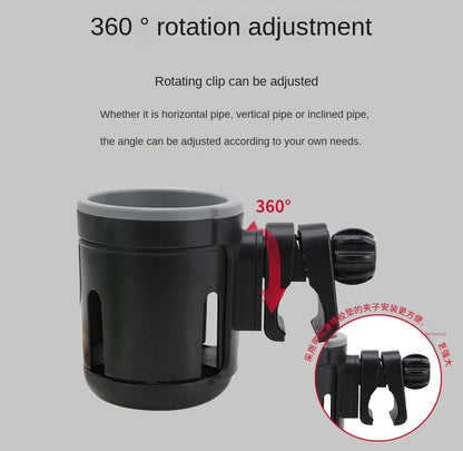 Stroller Cup Holder Phone Support Milk Bottle Drink Cup Holder Conversion 2 Cups Universal for Pram Baby Stroller Accessories