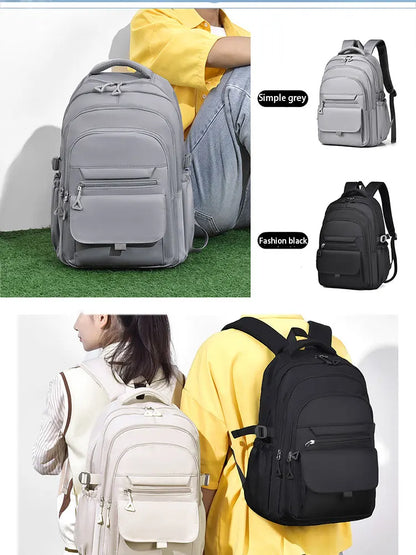A Multi-layer Waterproof and Stylish Oxford Backpack, Large-capacity Simple Commuter Out-of-town Student Backpack