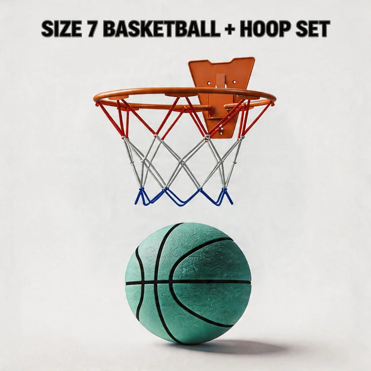 Silent Foam Basketball Hoop Set | Soft, High-Rebound PU Material | Indoor Silent Training Ball