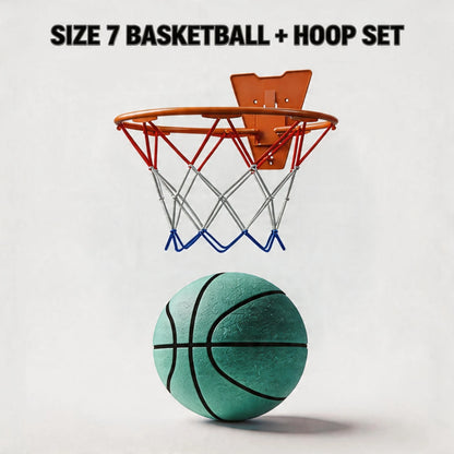 Silent Foam Basketball Hoop Set | Soft, High-Rebound PU Material | Indoor Silent Training Ball