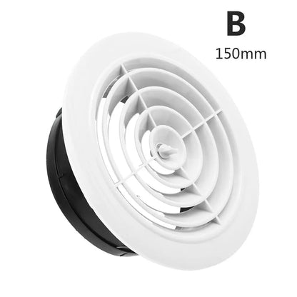 Various Shapes 100/150mm Round Ducting Ventilation Cover Air Vent Extract Valve Grille Air Circulation Vents Cover
