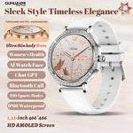 Luxury Women's Smartwatches Diamond Dial Fashion Smart Watch Heart Rate Monitor Sleep Tracking IP67 Waterproof For Android & IOS