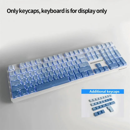 Contour 4.0 Side Engraved Keycap PBT Translucent 97 Key Gaming Mechanical Keyboard Key Cap White For Magnetic Switch F75 GMK87