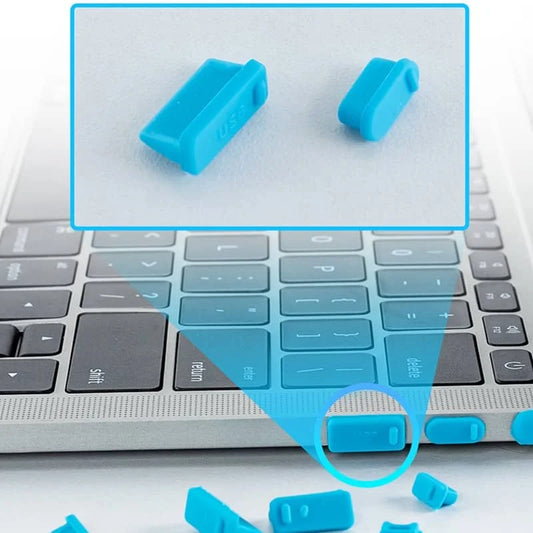 16Pcs/Set Universal Anti-Dust Notebook Port Plug Silicone Protector USB Elastic Laptop Computer Cover Stopper