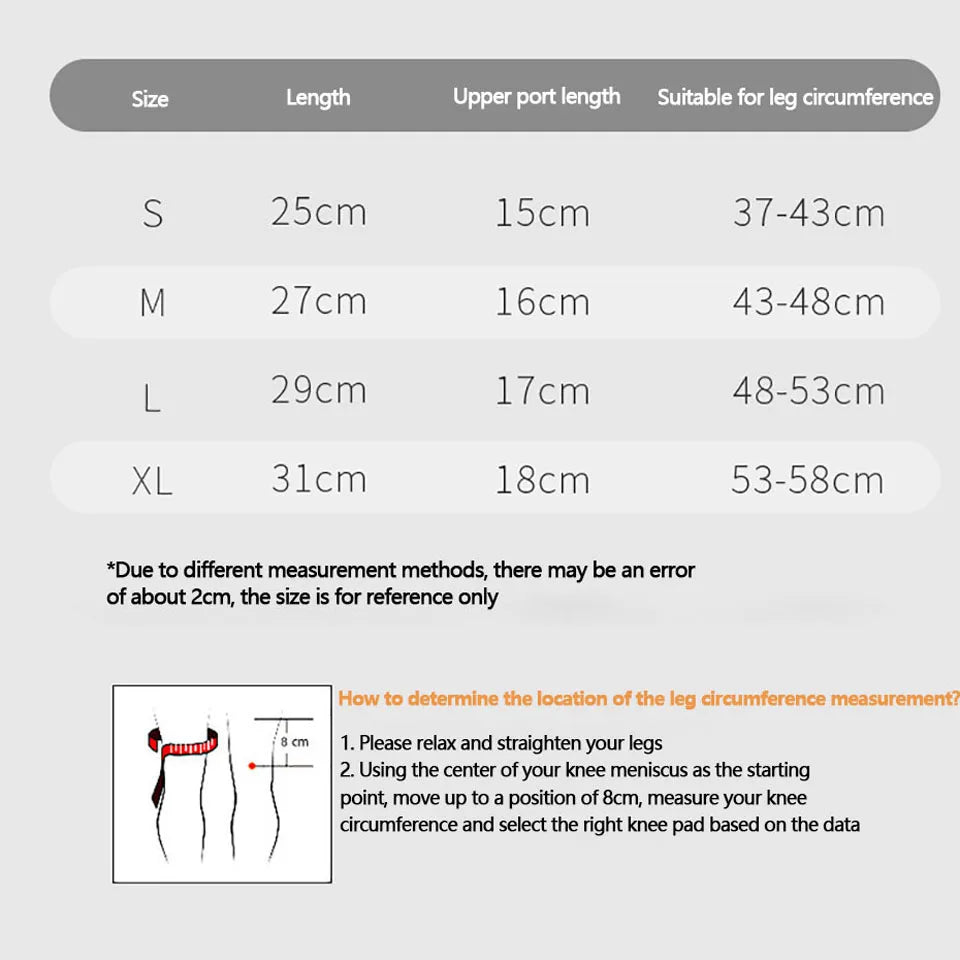 Knee Pads: Four-Sided Knitted, High Elasticity, Double Silicone Anti-Slip, Muscle Strain Protection, Strong Knee Support for Men and Women