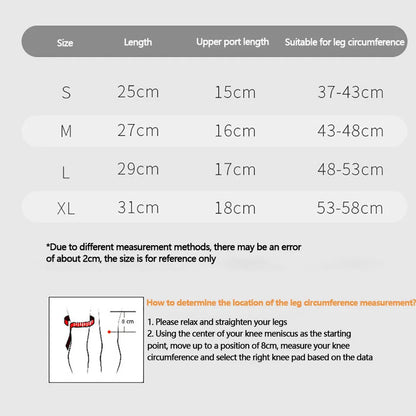 Knee Pads: Four-Sided Knitted, High Elasticity, Double Silicone Anti-Slip, Muscle Strain Protection, Strong Knee Support for Men and Women