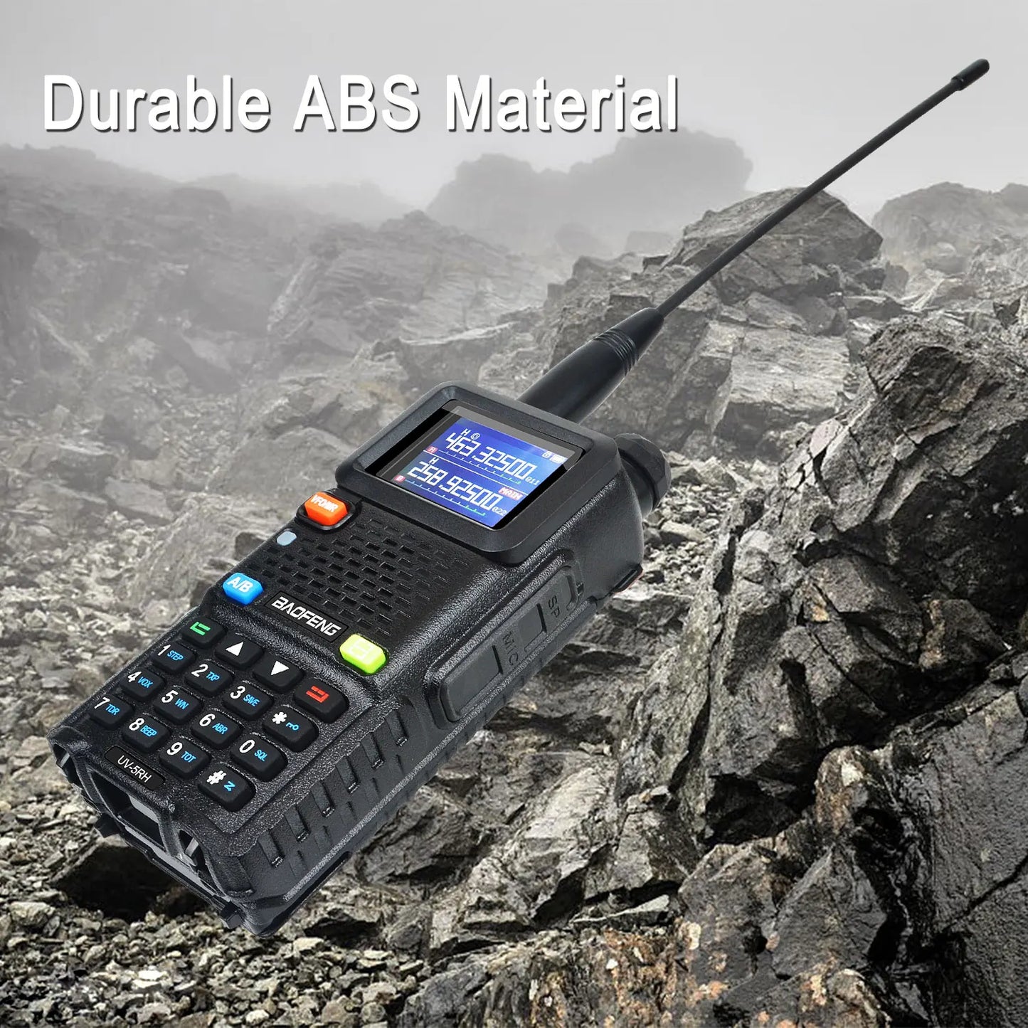 Baofeng UV-5RH Tri-band Walkie Talkie UHF 400-520MHz VHF136-174MHz 200-260MHz Wireless Fast Copy One Channel 7W 999Ch FM Radio
