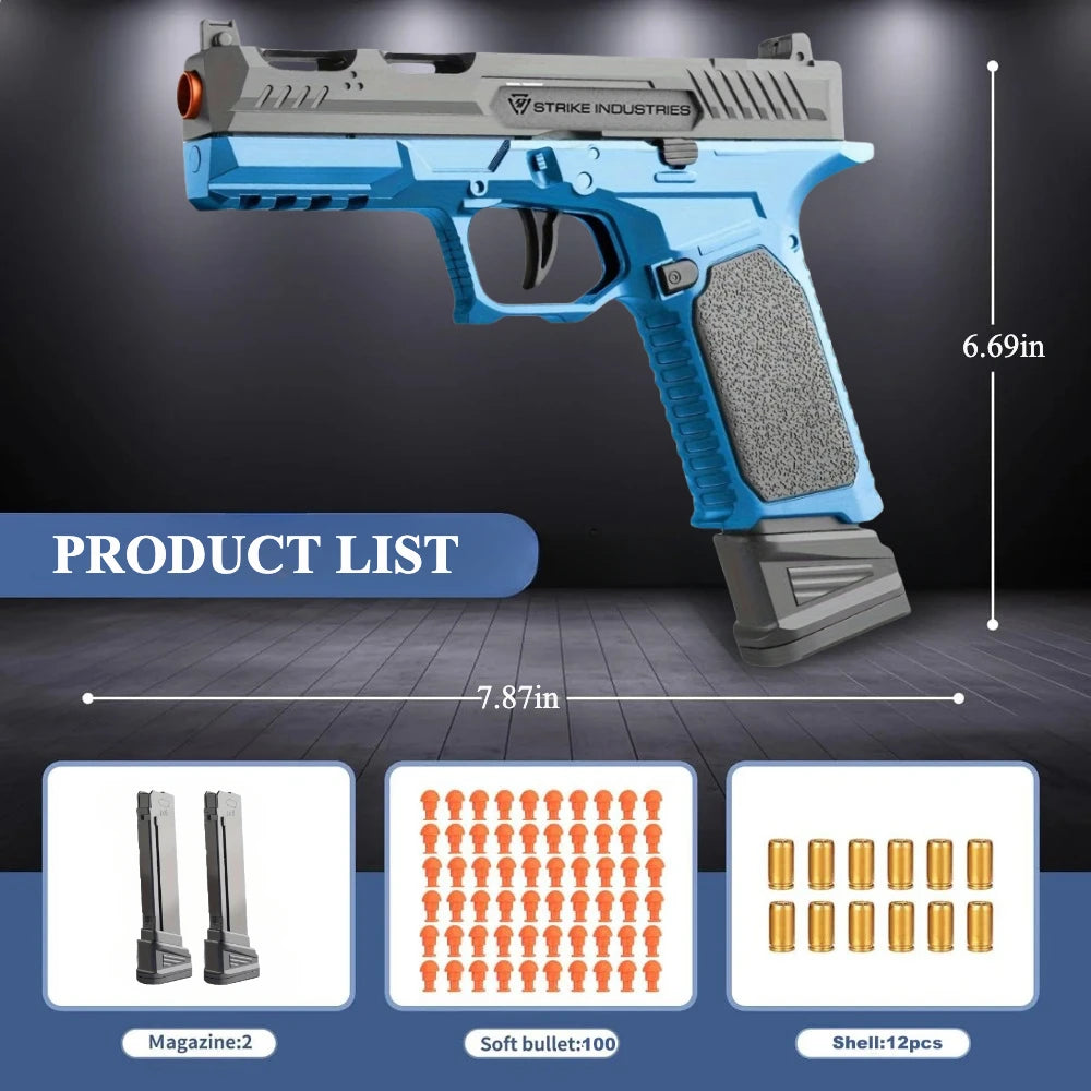Shell Ejection 2011 Pistol Decompression Toy Gun Outdoor Shooting Game Empty Hanging USP Continuous Firing Soft Bullet Launcher