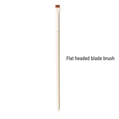 1/3/7/9pcs White Upgrade Blade Eyeliner Brush Eye Makeup Brushes Set Ultra Thin Fine Angle Flat Eyebrow Precise Detail Brush