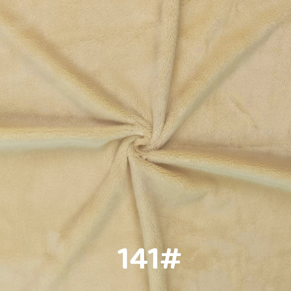 5mm Pile Length Soft Minky Fabric Sewing For Cotton Doll Hair Thicken Encryption Fabric Plush Single Sided Stuffed Animals Toys