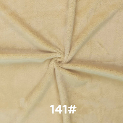 5mm Pile Length Soft Minky Fabric Sewing For Cotton Doll Hair Thicken Encryption Fabric Plush Single Sided Stuffed Animals Toys
