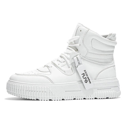 New Fashion Casual Sneakers High Top Skateboard Shoes Student Boots Men and Women Trend Wear-Resistant Two-Color Couples
