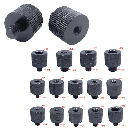 1/4 to M4 M5 M6 M8 M10 Conversion Screw 3/8" Male to Female Thread Screw Mount Converter Standard 1/4 Mount Adapter Screw