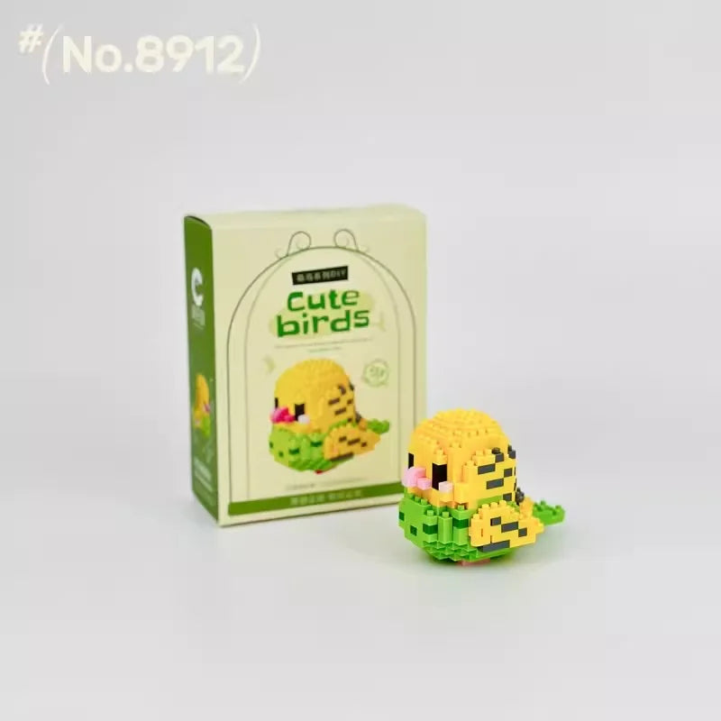 Moe Bird Series Building Block Toys Assembly, Tabletop Ornaments, Children's Educational Toys, Suitable for Boys and Girls, Christmas Gift