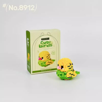 Moe Bird Series Building Block Toys Assembly, Tabletop Ornaments, Children's Educational Toys, Suitable for Boys and Girls, Christmas Gift