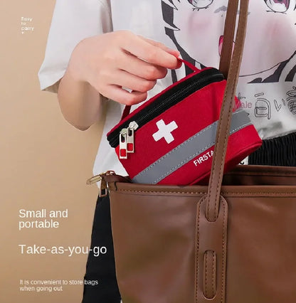 Portable First Aid Kit, Medicine Storage Bag, Outdoor Rescue Bag, Household Children's Large Capacity Medical Kit, Storage Organize