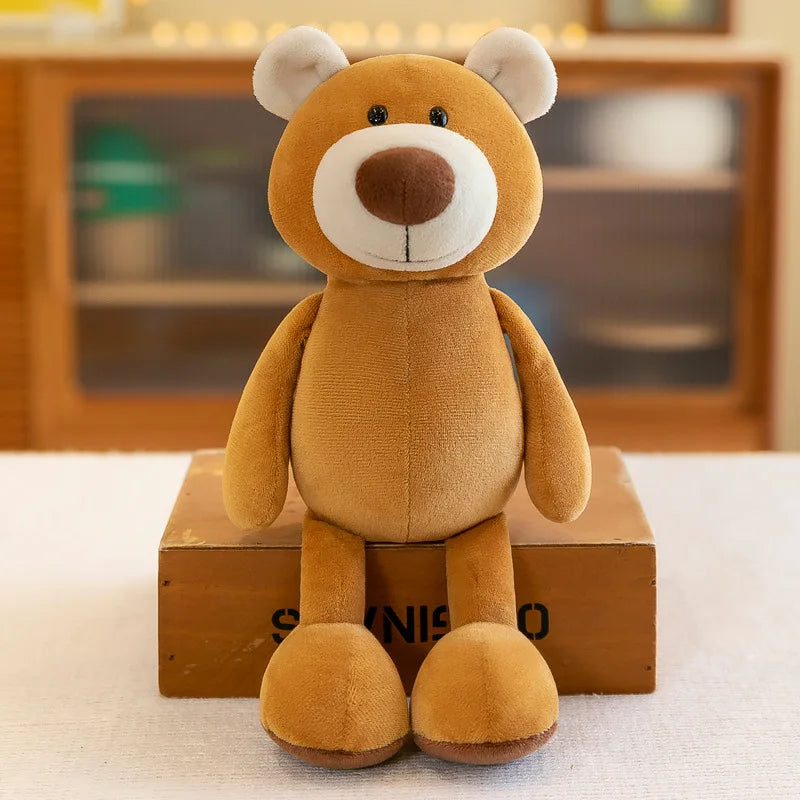Stuffed Plush Animal Toys Soft Dolls Jungle Lion Elephant Tiger Dog Fox Monkey Deer Children Gift Kawaii Baby Kids Hobby Toys