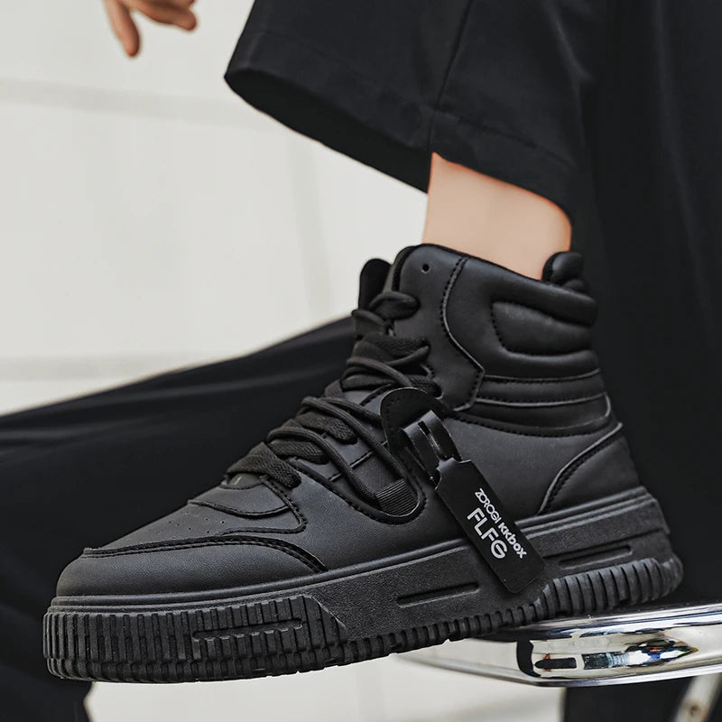 New Fashion Men's Sneakers Soft Comfortable Non Slip Wear Resistant Sole Daily Casual Men Shoes Preppy Winter Skate Ankle Boots