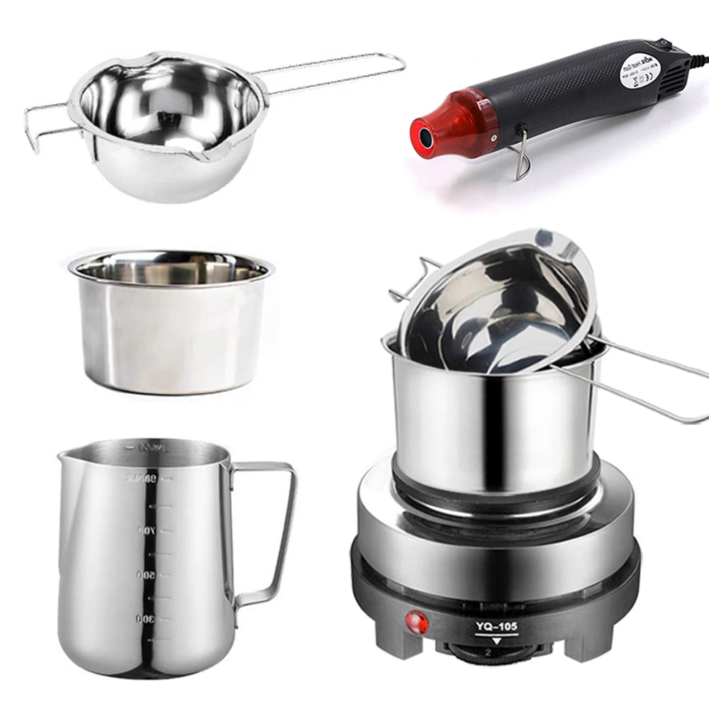 Candle Making Supplies for Candle Making, DIY Arts & Crafts for Adults, Beginners, Electric Stove, Hot Air Gun, Melting Pot