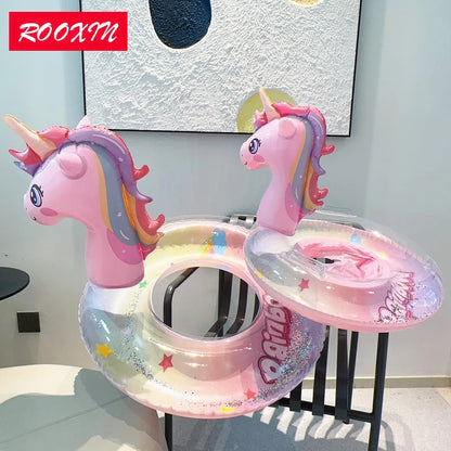ROOXIN Swimming Ring Adult Water Play Tube Inflatable Swimming Seat Swimming Circle Pool Float Beach Party