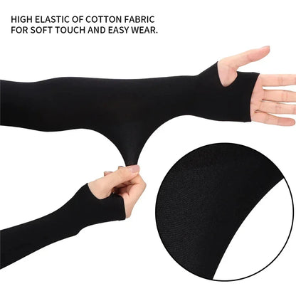 Summer Thin Cycling Ice Silk Sleeves for Men and Women Outdoor Sports Driving UV Protection Cycling Arm Covers