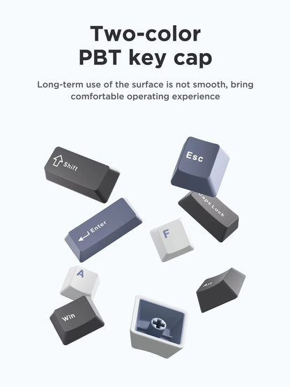 F87Pro Mechanical Keyboard, 2.4g/Usb/Bluetooth Tri Mode Wireless 87 Key 5 Layer Silencing Filling Suitable For Gaming Typing, AULA