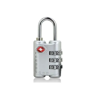 High Security TSA Customs Lock Overseas Customs Clearance Trolley Luggage Suitcase Backpack Password Padlock with Steel Cable