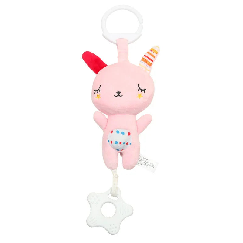 Baby Rattles with Teethers Soft Plush Stroller Car Seat Crib Baby Hanging Toys Development Infant Toy for Newborn Bebe Gifts