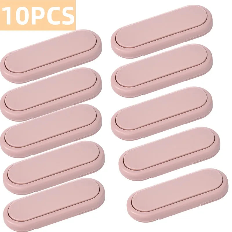 3/5/10Pcs, Children's Drawer Safety Latch, Cabinet Door Protection, Baby Anti Pinch Hand Invisible Lock, Opposite Door Wardrobe Lock