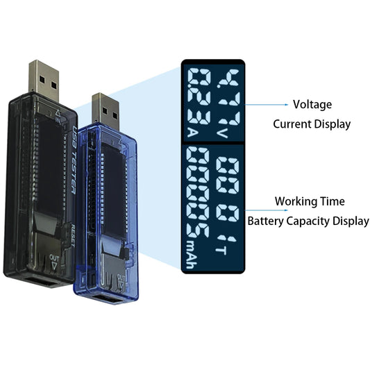 Voltage Meters, Current Voltage Capacity Battery Tester, USB Volt Current Voltage Doctor, Charger Capacity Tester, Meter Power Bank