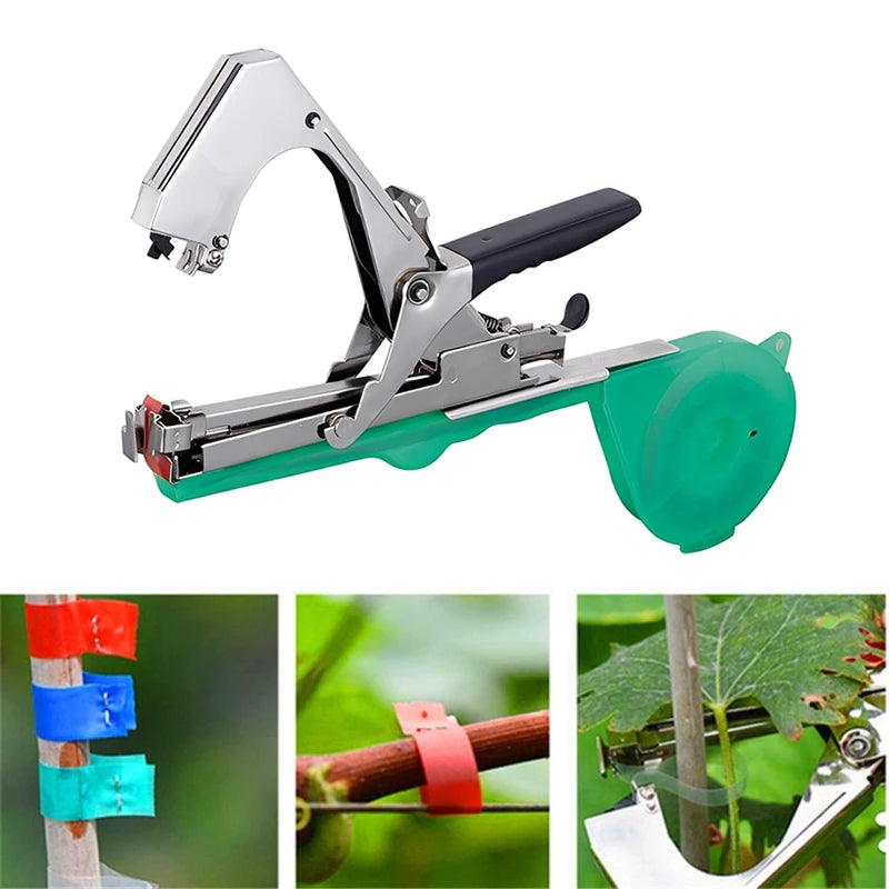 Household Garden Plant Tying Tape Machine Garden Tools Vegetable Fruit Flower Vine Binding Machine Stem Strapping Tape Tool Set