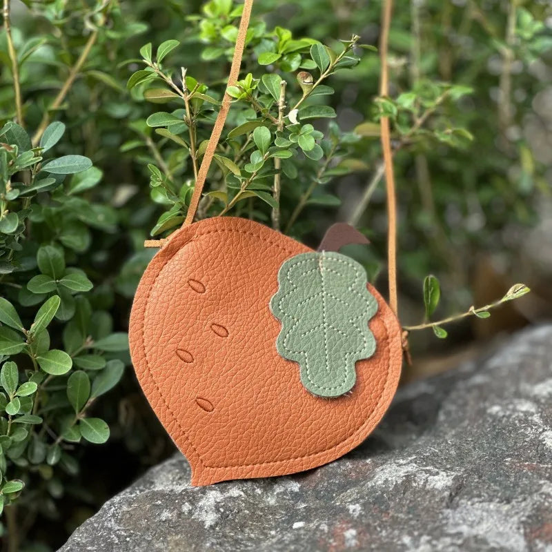 New Girls Messenger Bag, Kids Cute Pumpkin Fruit Pattern Children's Bag, Children Cute Single Shoulder Crossbody Bag