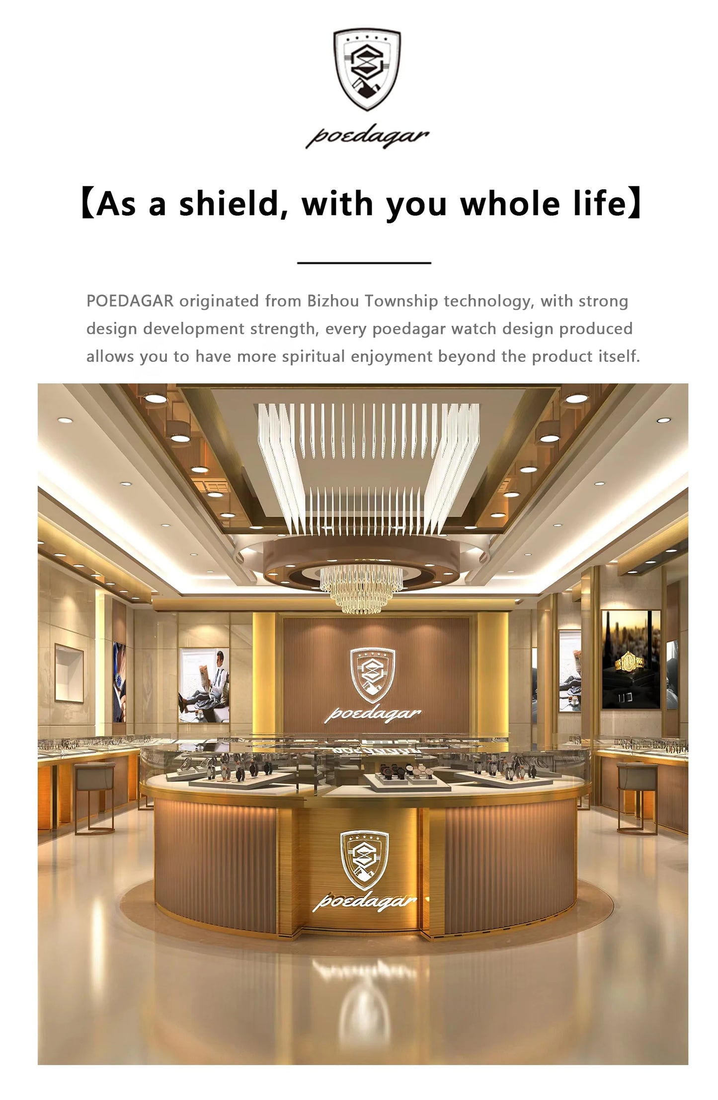 Luxury Watch For Woman, Waterproof Calendar High Quality Ladies Watch, Stainless Steel Quartz Women's Watches With Elegant Box, POEDAGAR