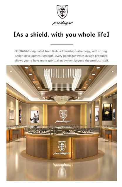 Luxury Watch For Woman, Waterproof Calendar High Quality Ladies Watch, Stainless Steel Quartz Women's Watches With Elegant Box, POEDAGAR