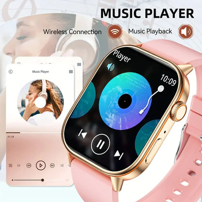 NEW Fashion Built-in 6 Stars GPS Position Smart Watch, Women 2.01'' AMOLED HD Screen IP68 Waterproof Sport  Bracelets For Ladies