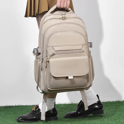 A Multi-layer Waterproof and Stylish Oxford Backpack, Large-capacity Simple Commuter Out-of-town Student Backpack