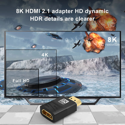HDMI-Compatible Adapter, Mini/Micro HDMI To HDMI Adapter, 8K 60Hz 4K 120Hz/144Hz Male To Female Converter For HDTV Laptop PS5