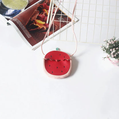 New Girls Messenger Bag, Kids Cute Pumpkin Fruit Pattern Children's Bag, Children Cute Single Shoulder Crossbody Bag