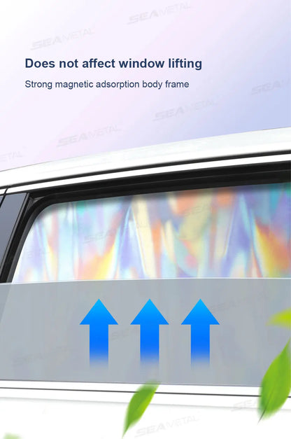 SEAMETAL Magnet Car Side Window Curtain Summer Cooling Car Sunshades UV Protector for Front/Back Window Car Styling Accessories